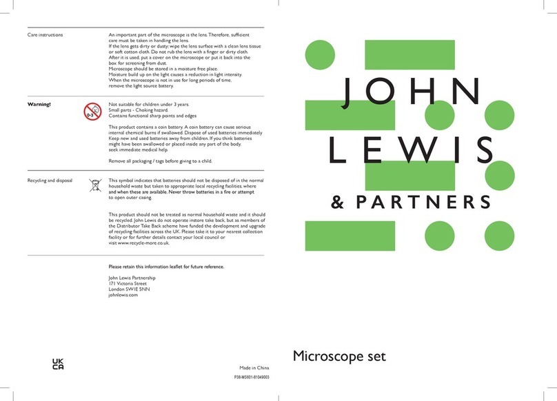 John Lewis MS601 quick start guide