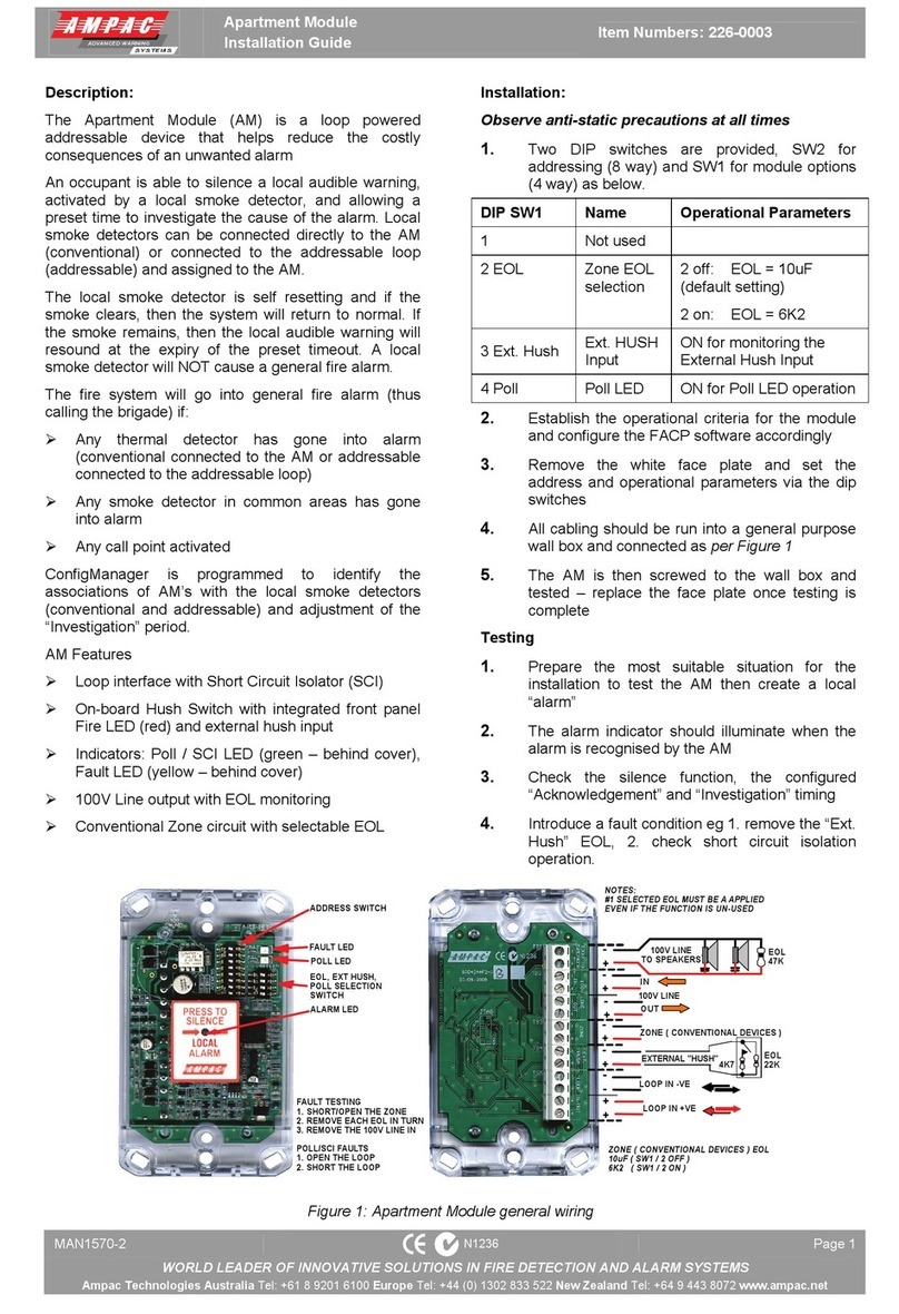 Ampac 226-0003 installation guide