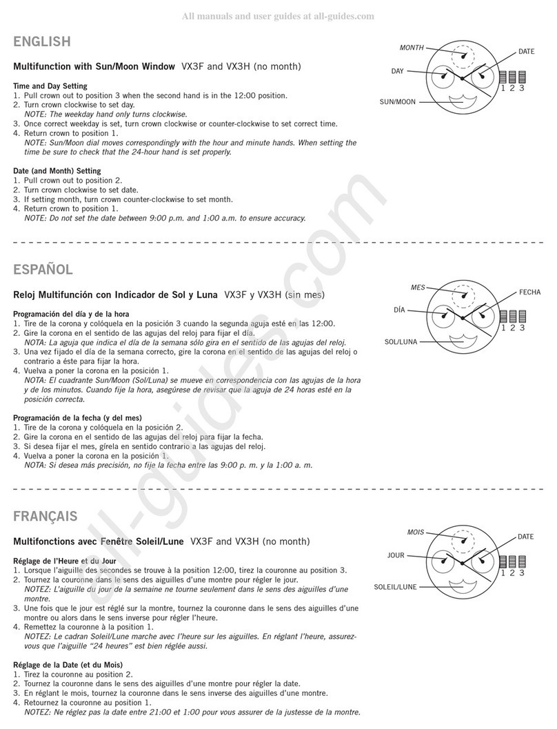 Relic VX3F Instruction manual