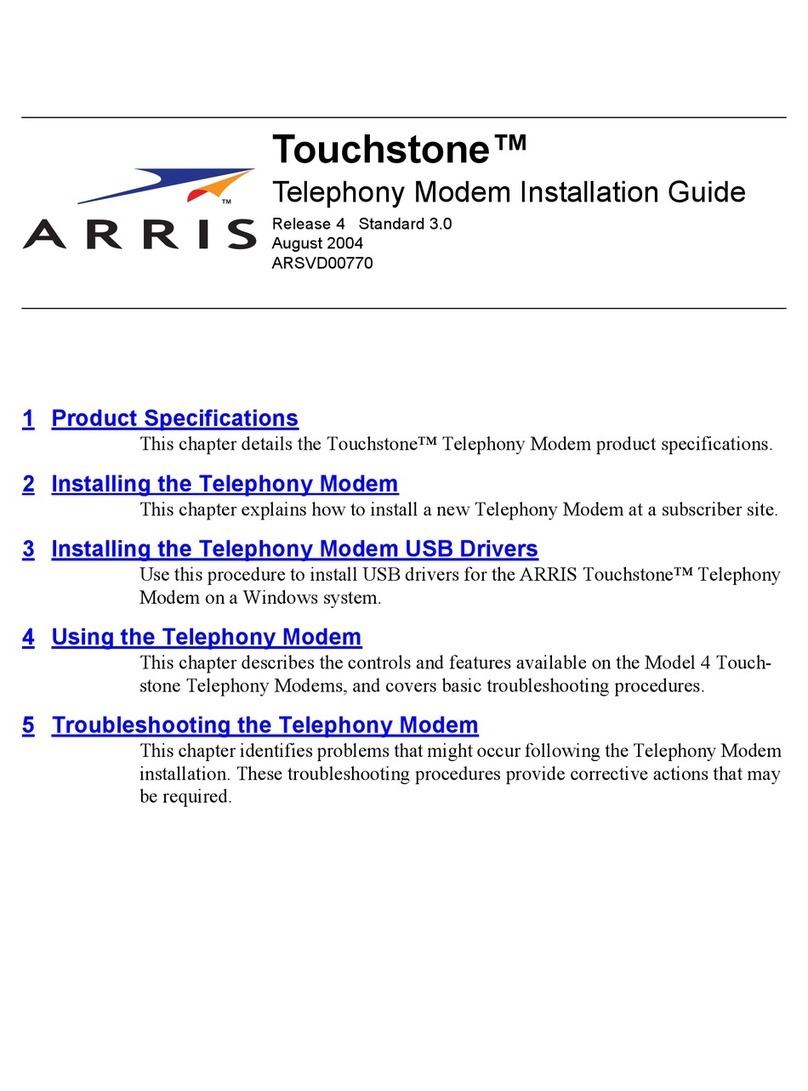Arris Touchstone TM402 installation guide