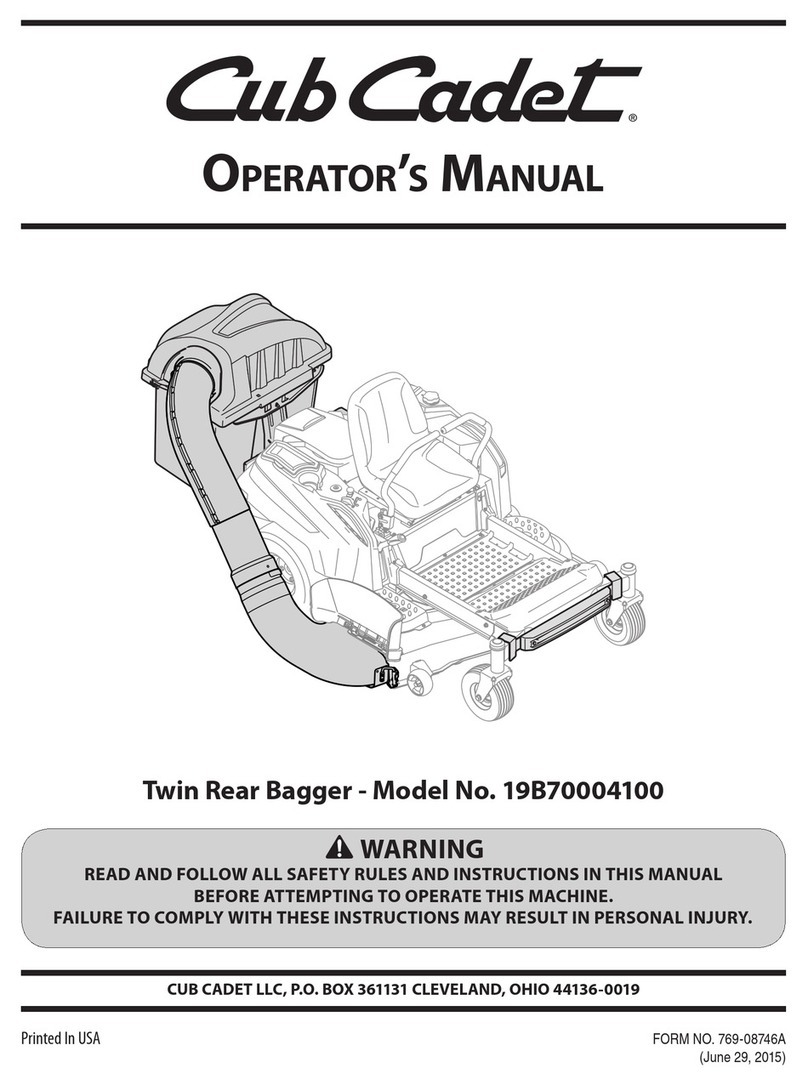 MTD Cub Cadet 19B70004100 User manual