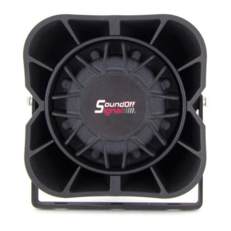 Soundoff Signal ETSS100CBKDC11 User manual