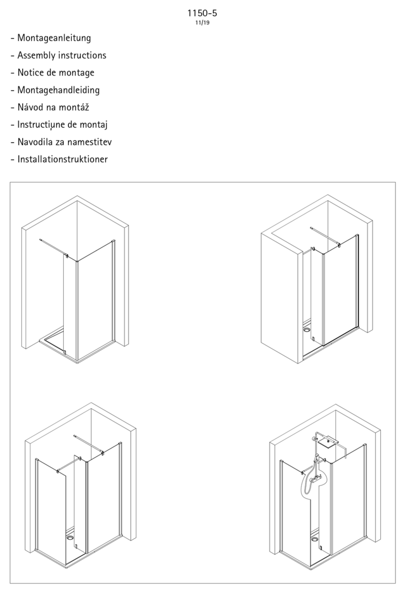 Schulte MasterClass Walk In Assembly instructions