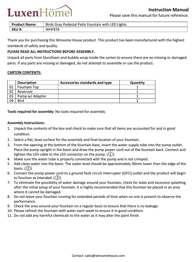 LuxenHome Birds Gray WHF876 User manual