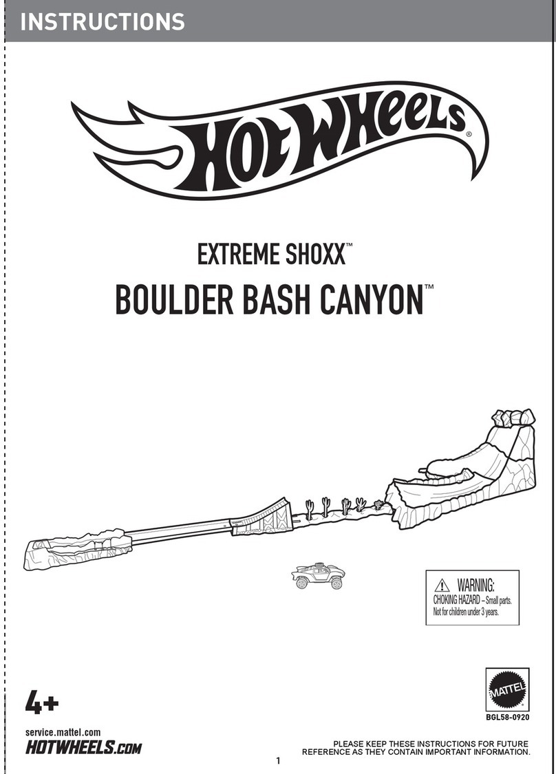 Mattel HOT WHEELS EXTREME SHOXX BOULDER BASH CANYON instructions Mattel HOT WHEELS EXTREME SHOXX BOULDER BASH CANYON instructions