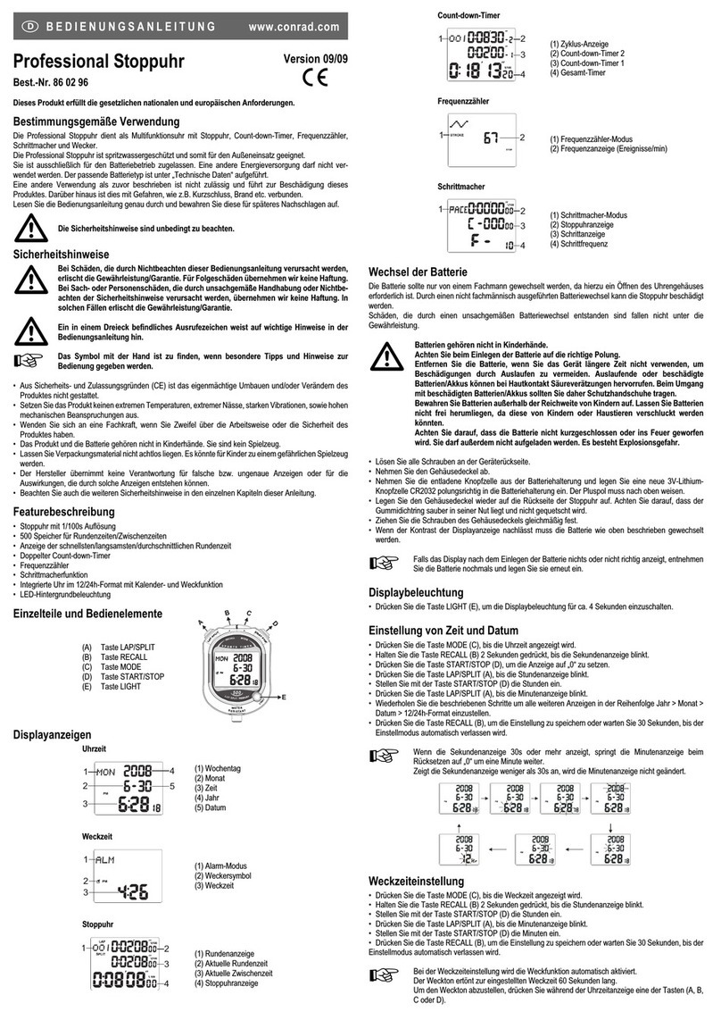 Conrad 86 02 96 operating instructions