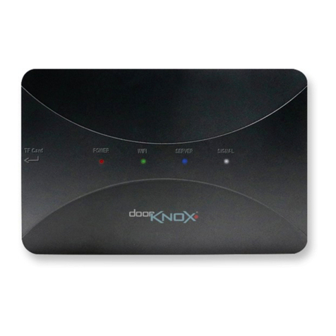 Door Knox VDP300 instruction manual