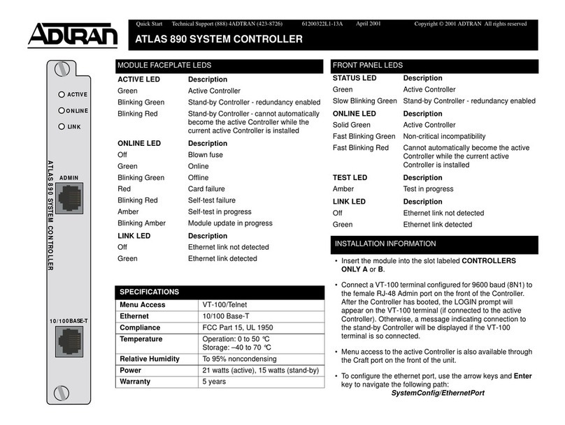 ADTRAN ATLAS 890 User manual