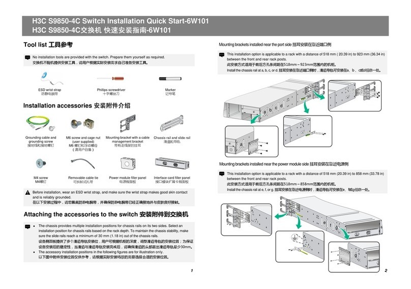 H3C S9850-4C Installation, quick start