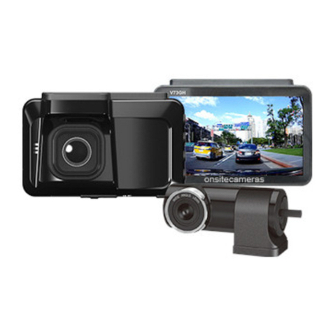 Onsite Cameras AutoCam GPS FHD V73GH Dual Camera Important notes