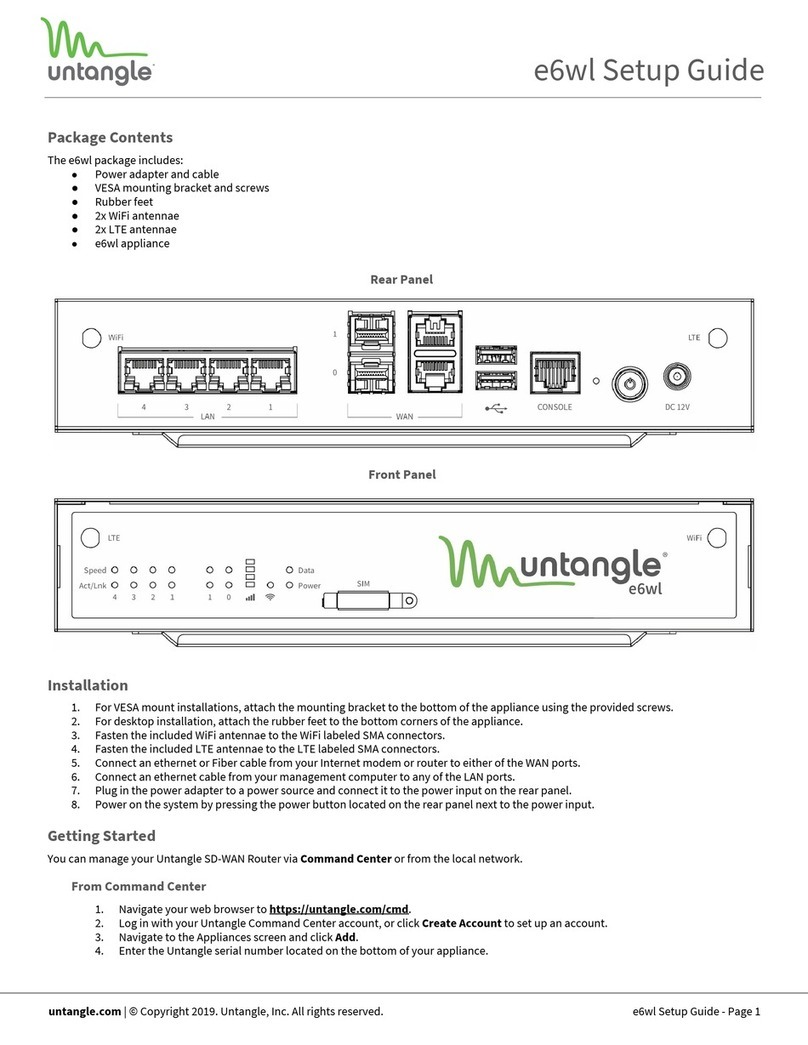Untangle e6wl User manual