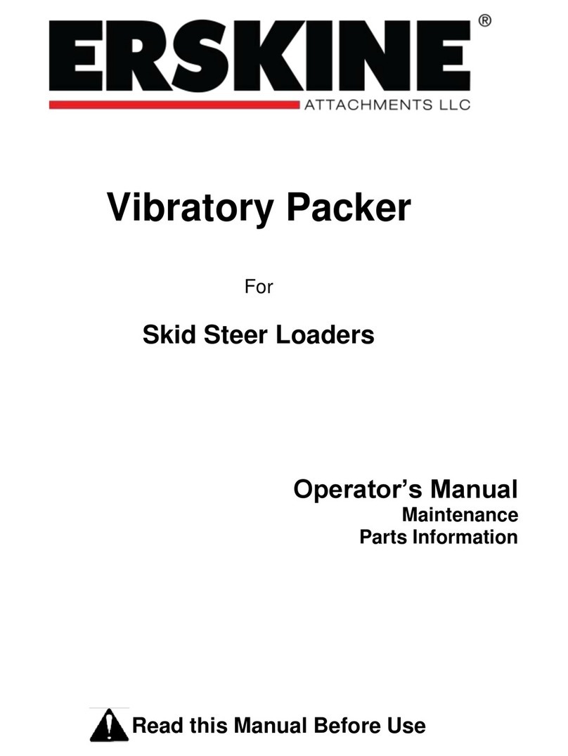 Erskine Attachments VP48SM Operator's Manual Maintenance Parts Information
