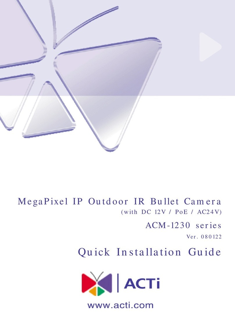 ACTi ACM-1230 Series User manual