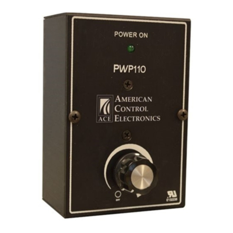 American Control Electronics PWP110 Series quick start guide