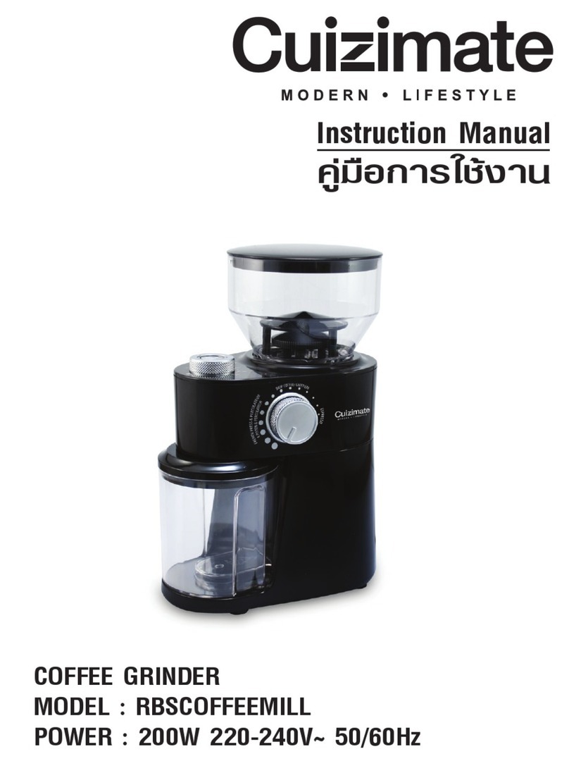 Cuizimate RBSCOFFEEMILL instruction manual