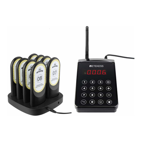 Retekess TD184 User manual Retekess TD184 User manual