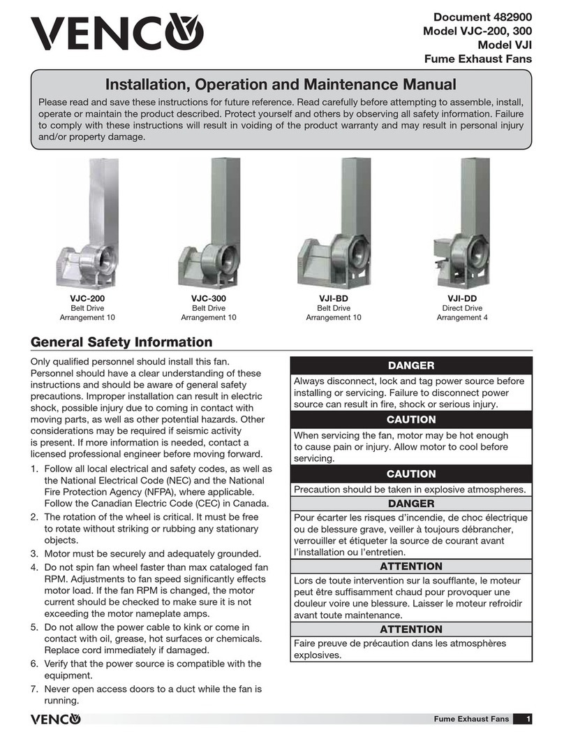 VENCO VJC-200 User manual