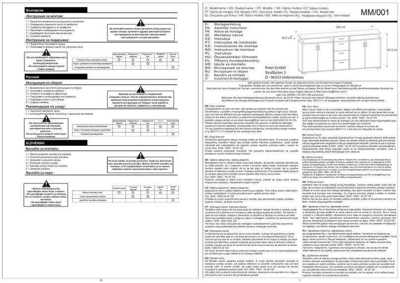 Finori MM/001 User manual