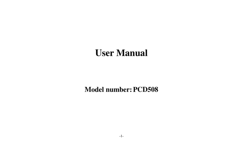 PCD 508 User manual