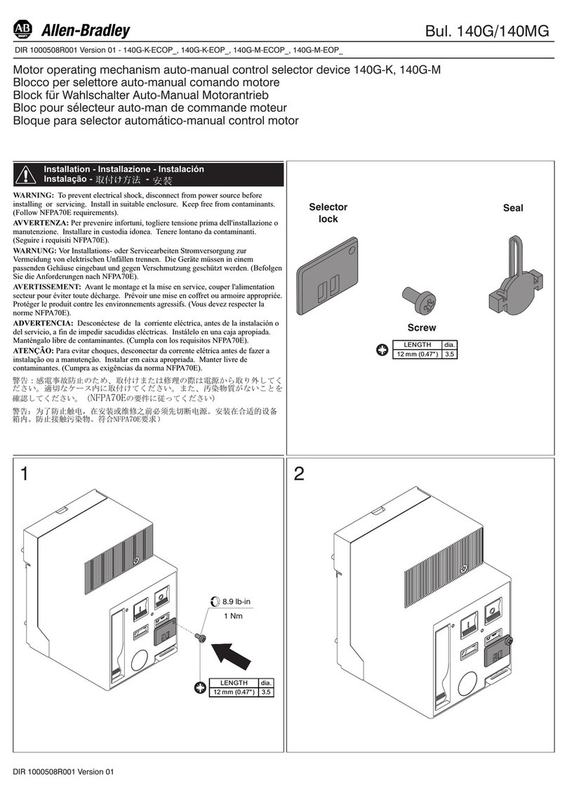 Allen-Bradley 140MG Series Installation