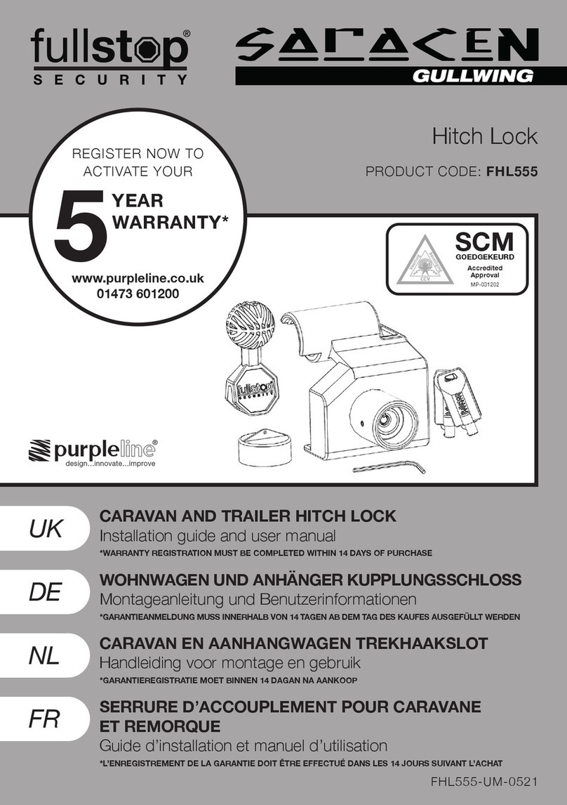 Purpleline FullStop Saracen Gullwing MP-031202 Installation guide and user's manual