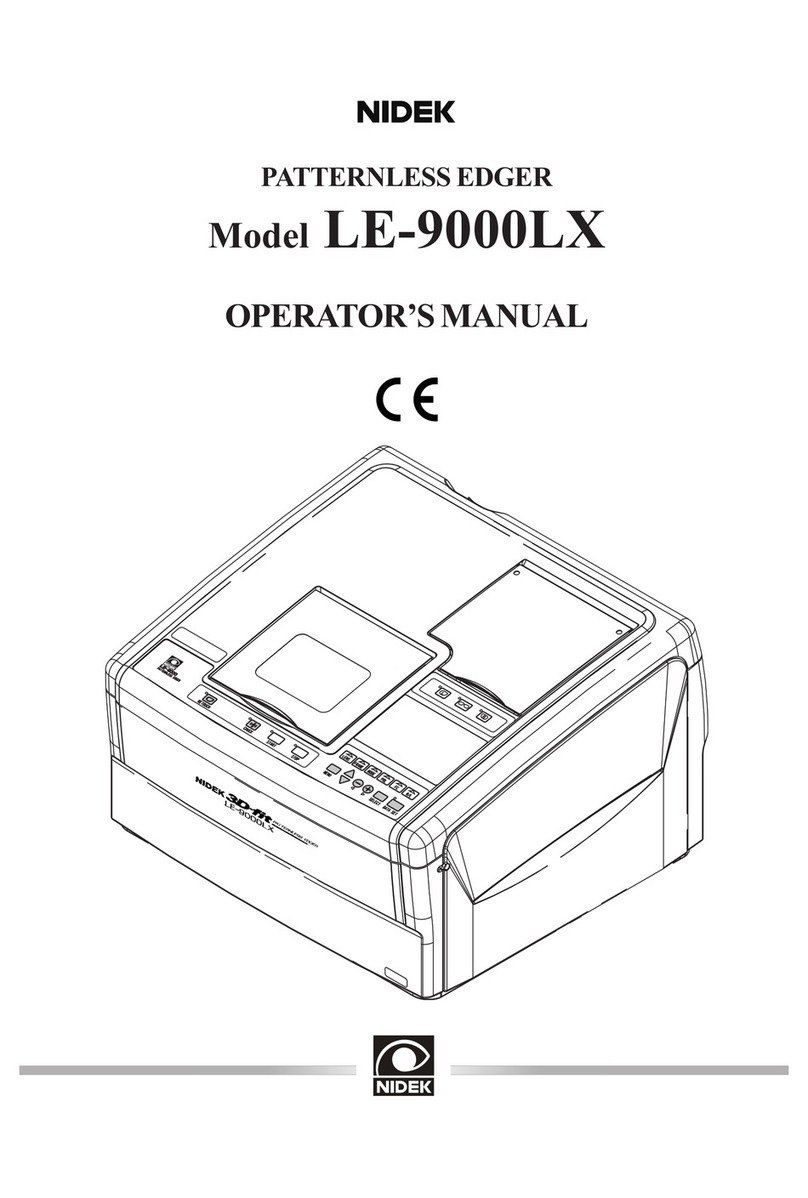 Nidek Medical LE-9000LX User manual