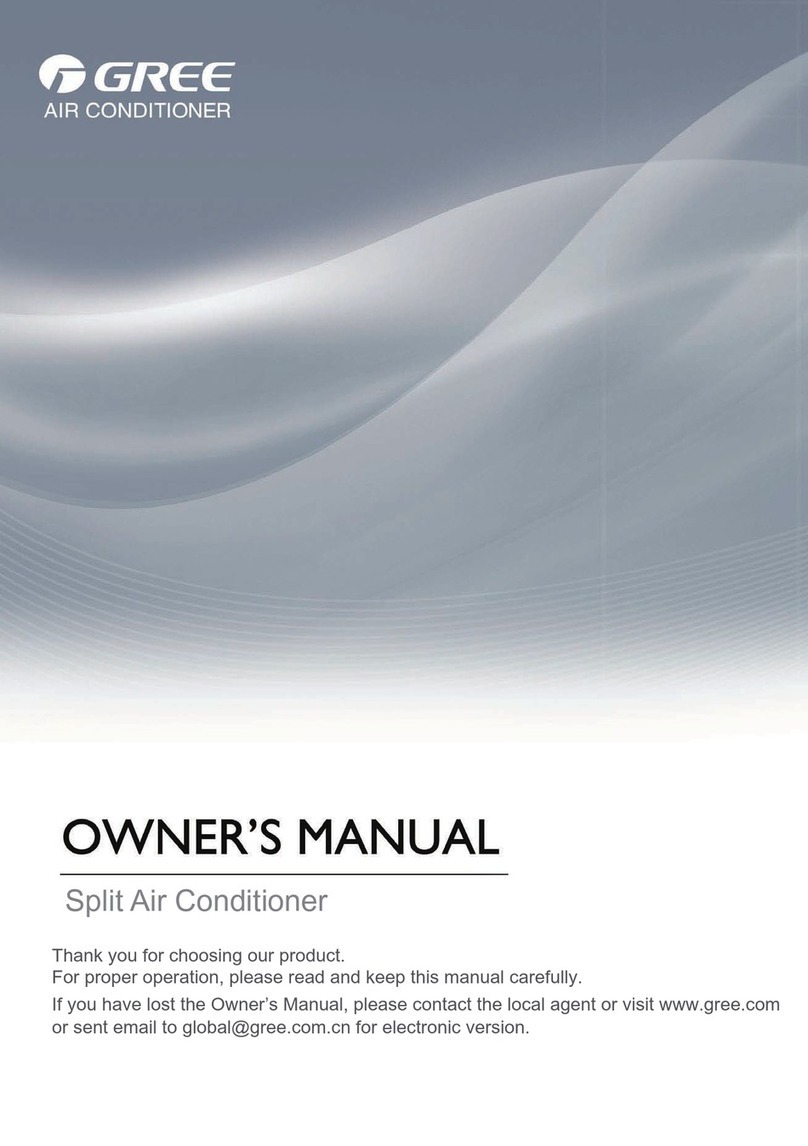 Gree GWC09UB-K3DNXXA owner's manual