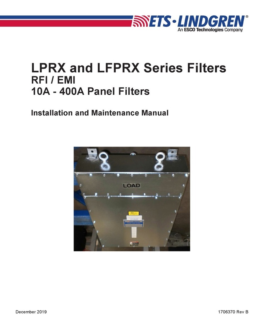 ETS-Lindgren LPRX Series Installation and maintenance manual ETS-Lindgren LPRX Series Installation and maintenance manual