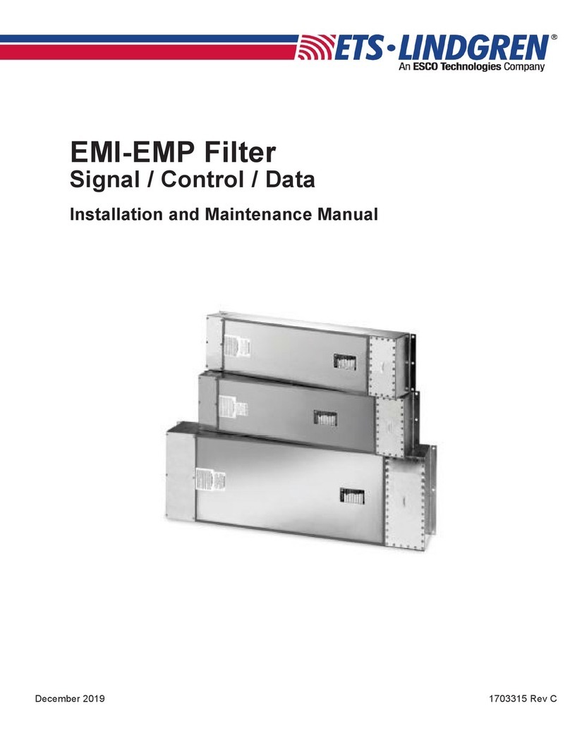 ETS-Lindgren EMI Installation and maintenance manual