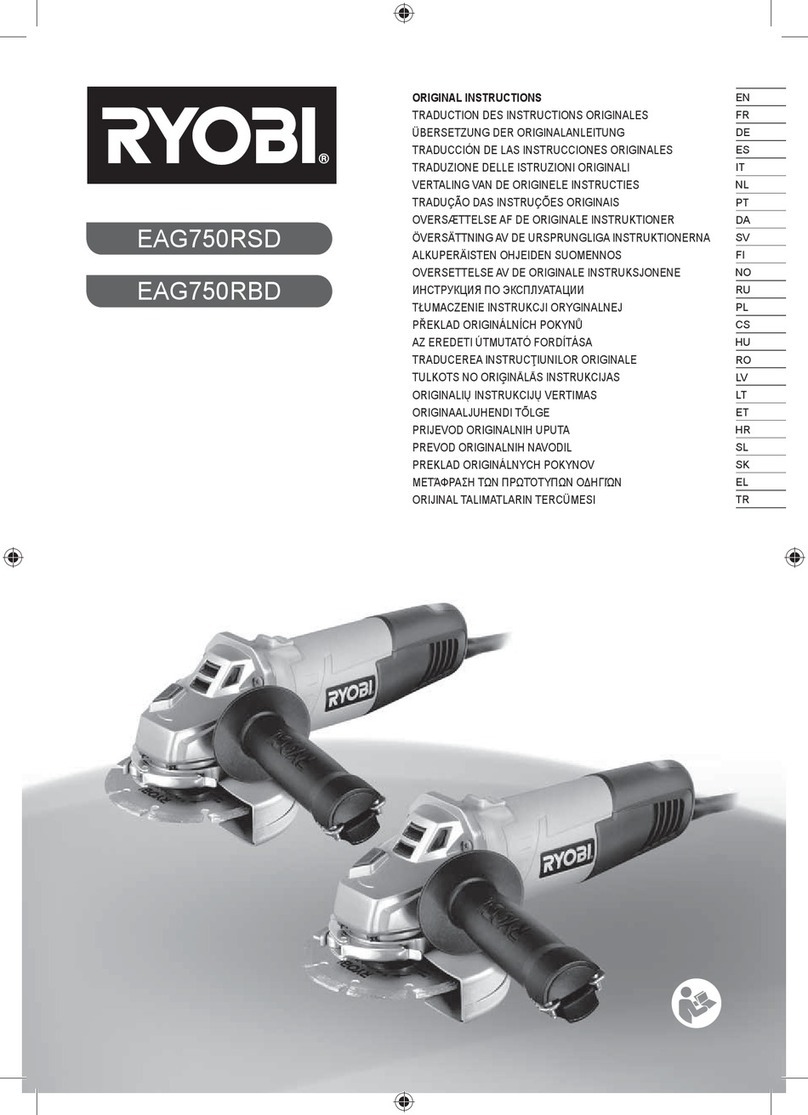 Ryobi EAG750RSD User manual Ryobi EAG750RSD User manual