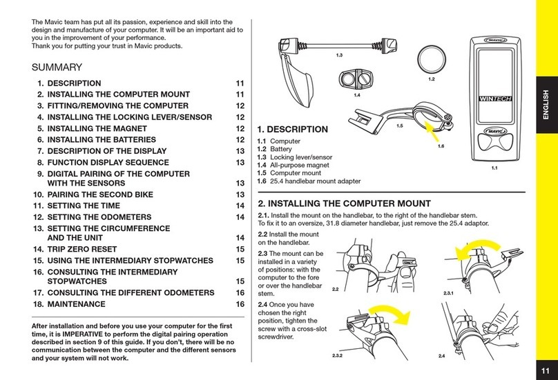 Mavic Wintech ES2007 manual