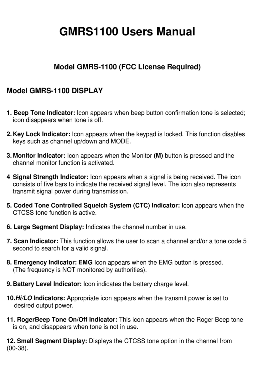 tti Tech GMRS-1100 user manual