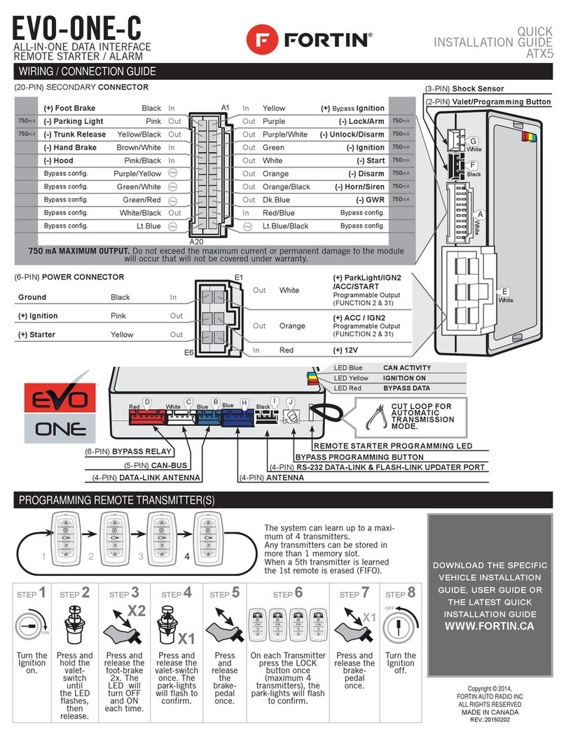 Fortin ATX5 Quick installation guide