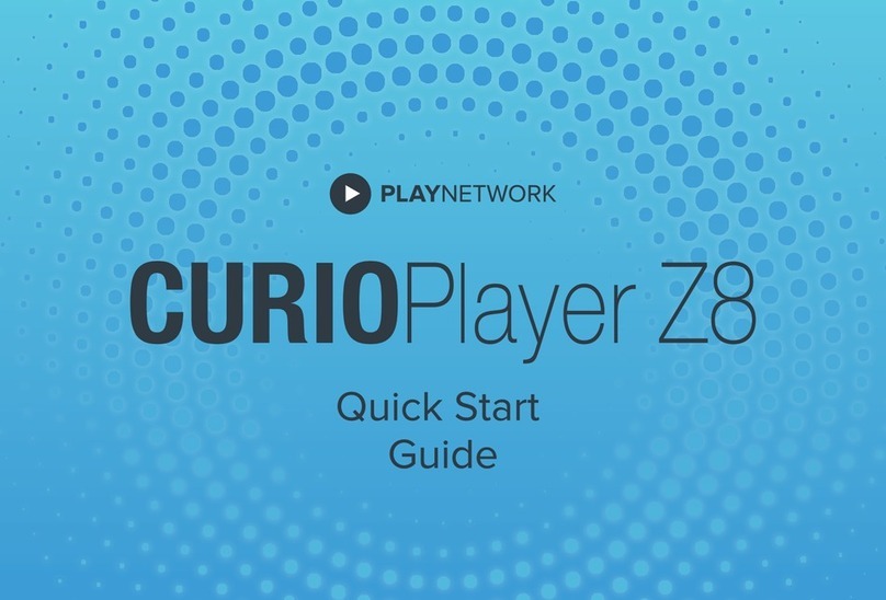 PlayNetwork CURIOPlayer Z8 User manual