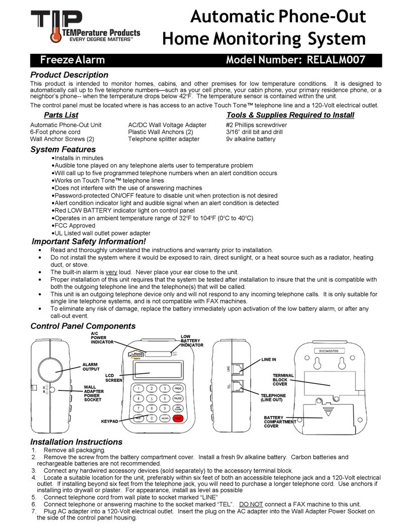 TEMPerature Products RELALM007 manual