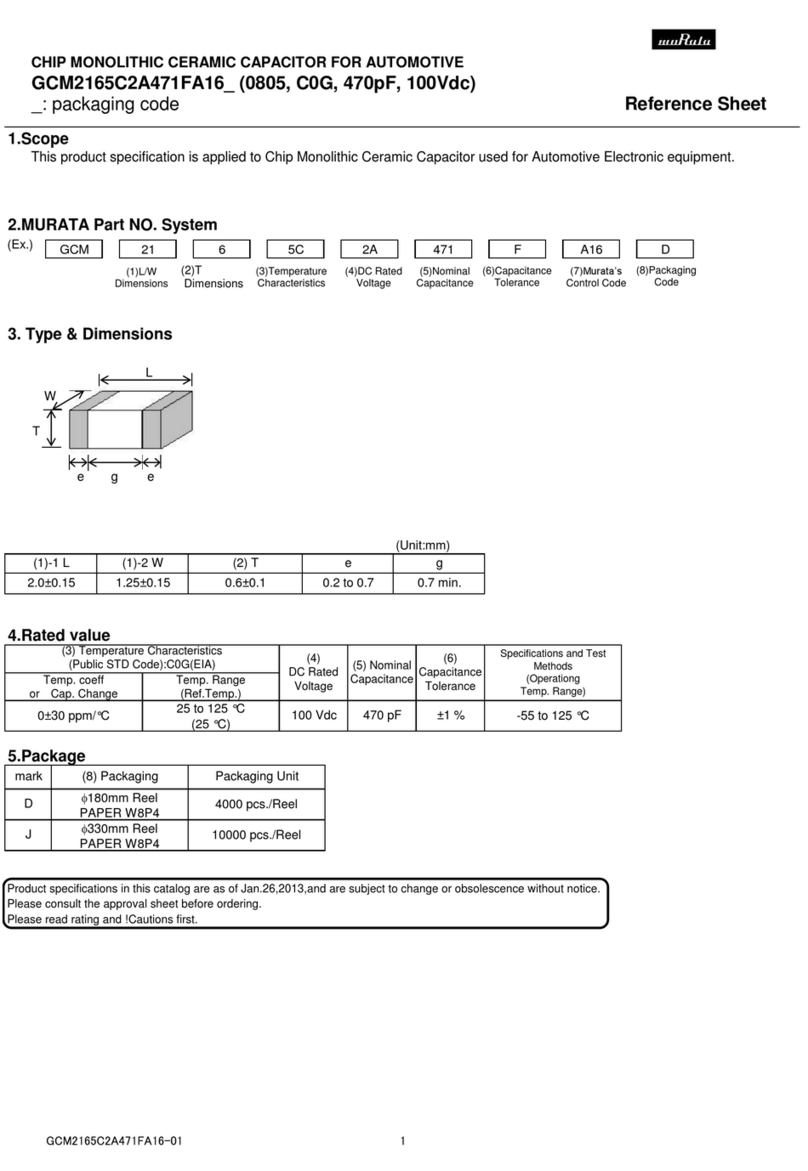 Murata GCM2165C2A471FA16 Series User manual