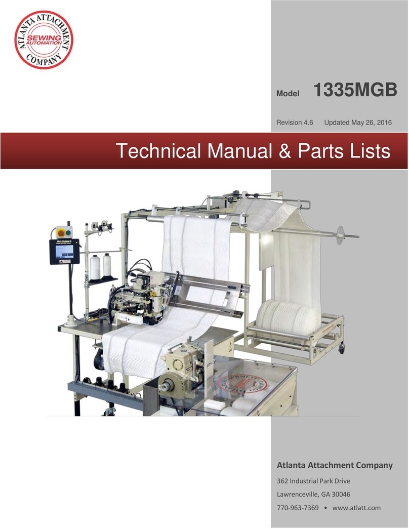 Atlanta Attachment Company 1335MGB User manual