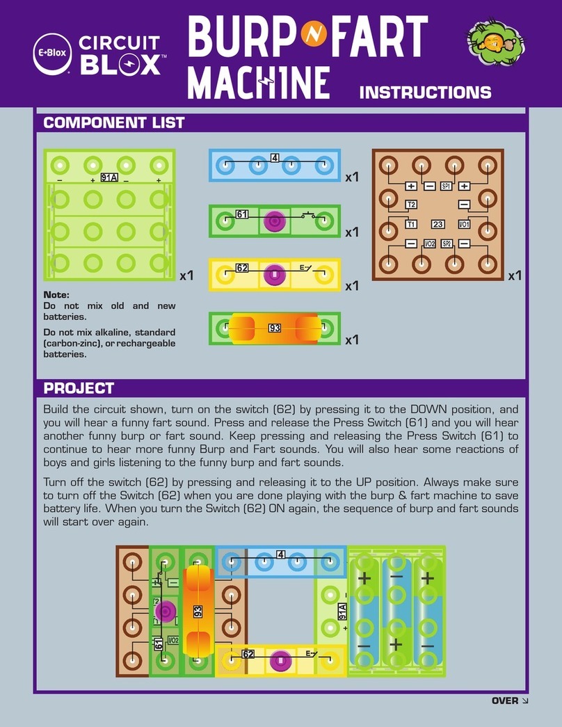 E-BLOX CIRCUIT BLOX Burp 'n Fart Machine User manual