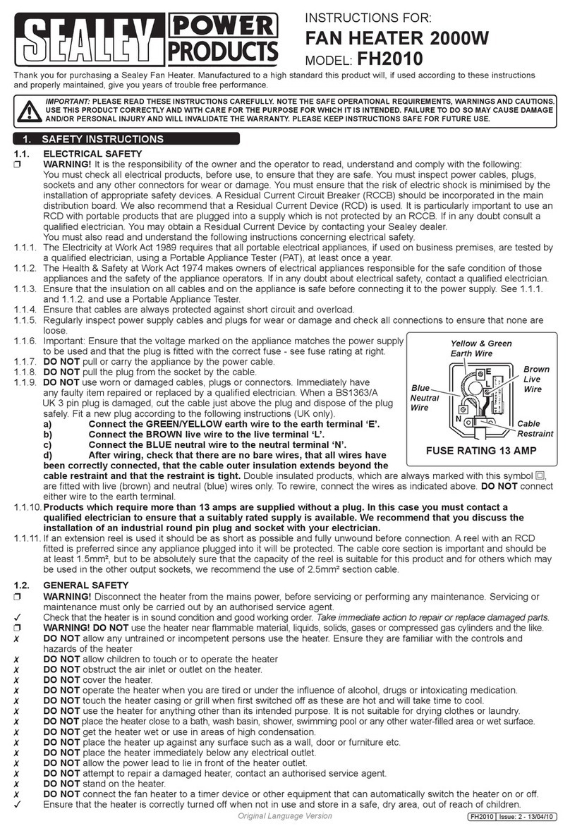 Sealey FH2010 instructions