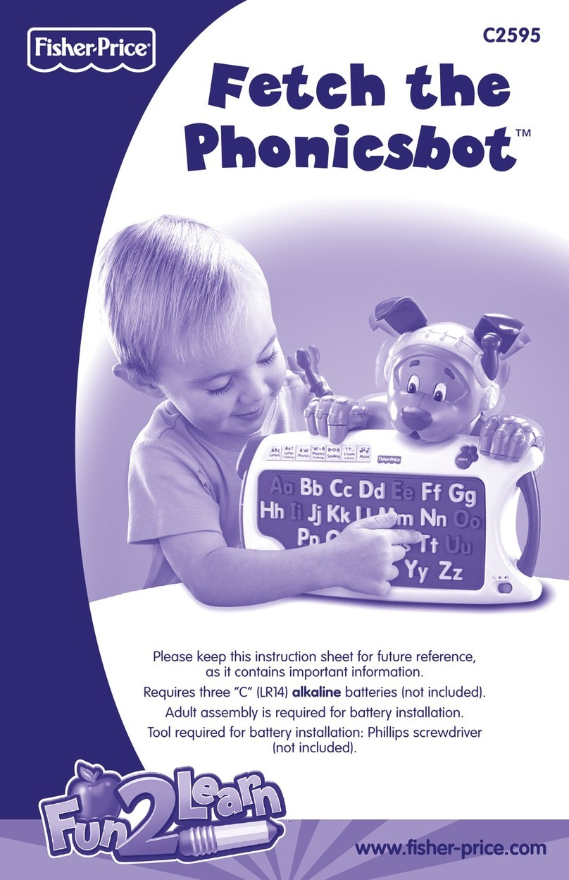 Fisher-Price Fetch the Phonicsbot C2595 User manual