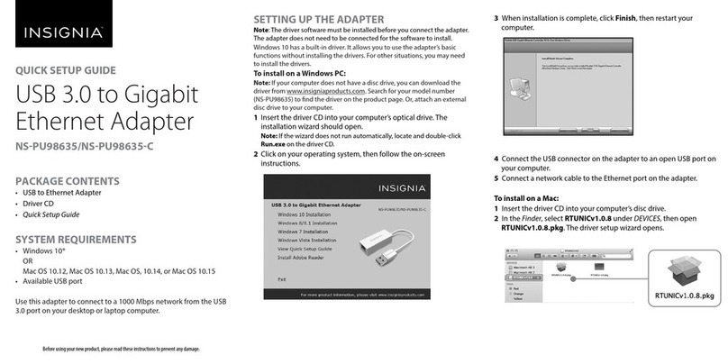 Insignia NS-PU98635 User manual