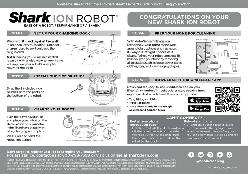 Shark ION ROBOT Instruction booklet