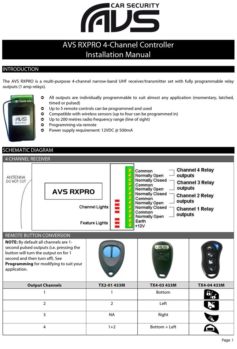 AVS RXPRO installation manual