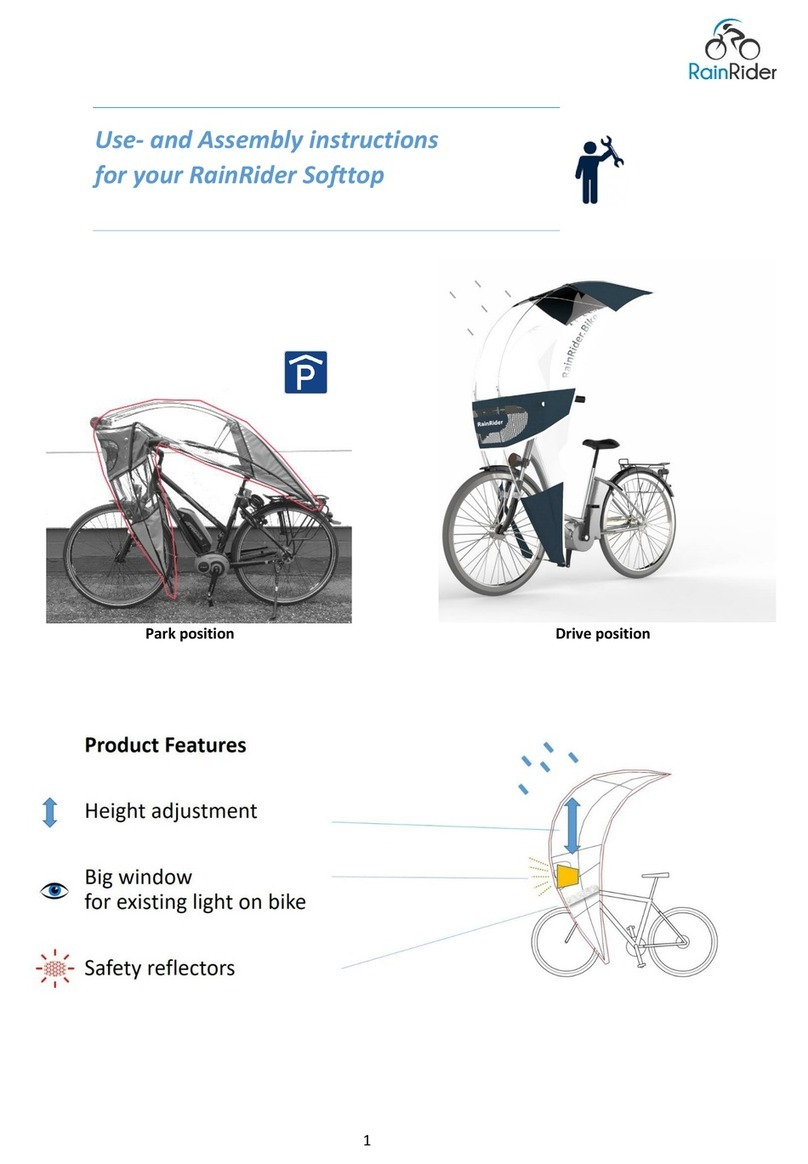 RainRider Softtop Use and Assembly Instructions
