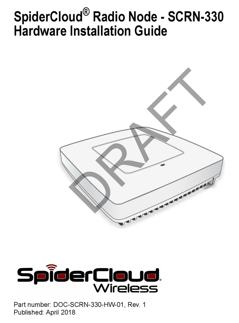 SpiderCloud SCRN-330 Hardware installation guide