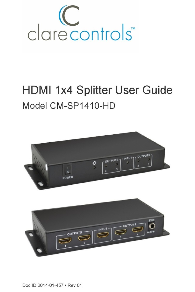 Clare Controls CM-SP1410-HD user guide