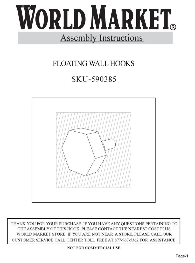 World Market 590385 Assembly instructions World Market 590385 Assembly instructions