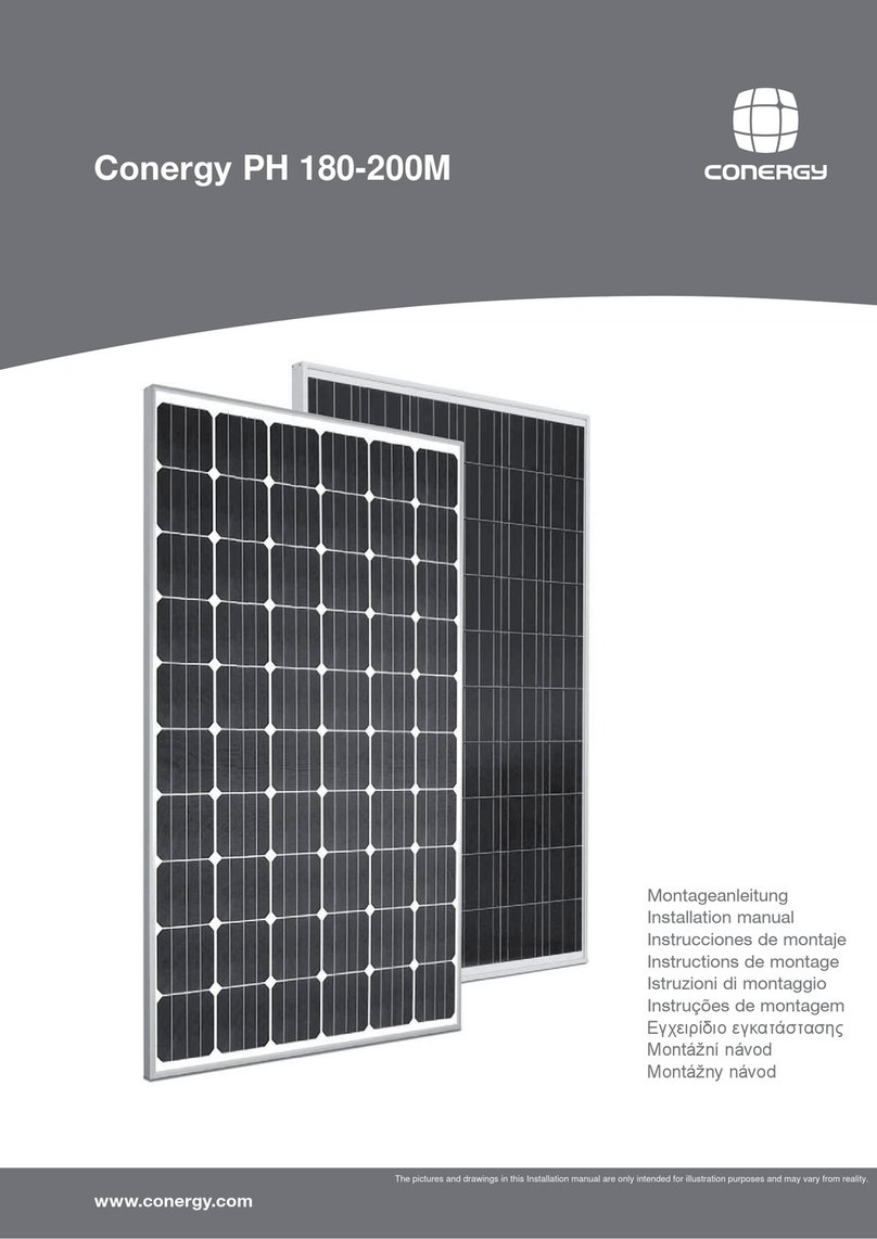 Conergy PH 180M installation manual