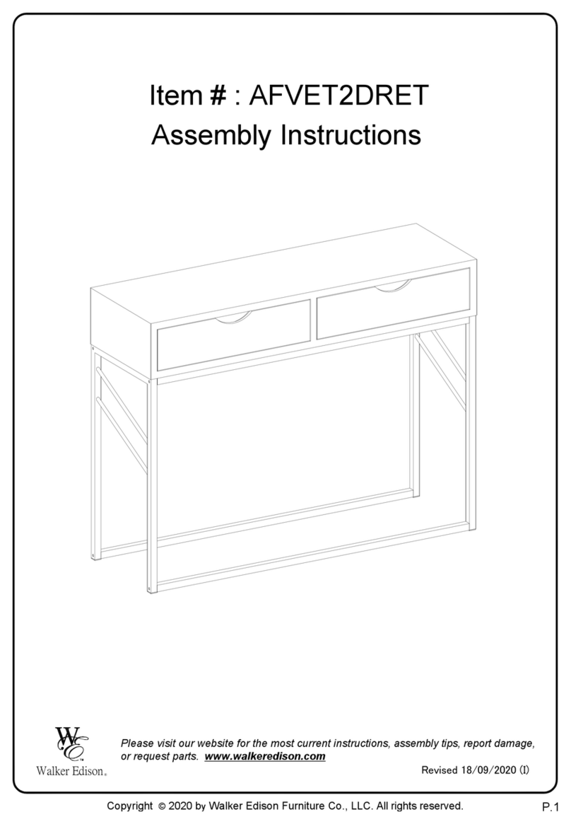 Walker Edison AFVET2DRET User manual Walker Edison AFVET2DRET User manual