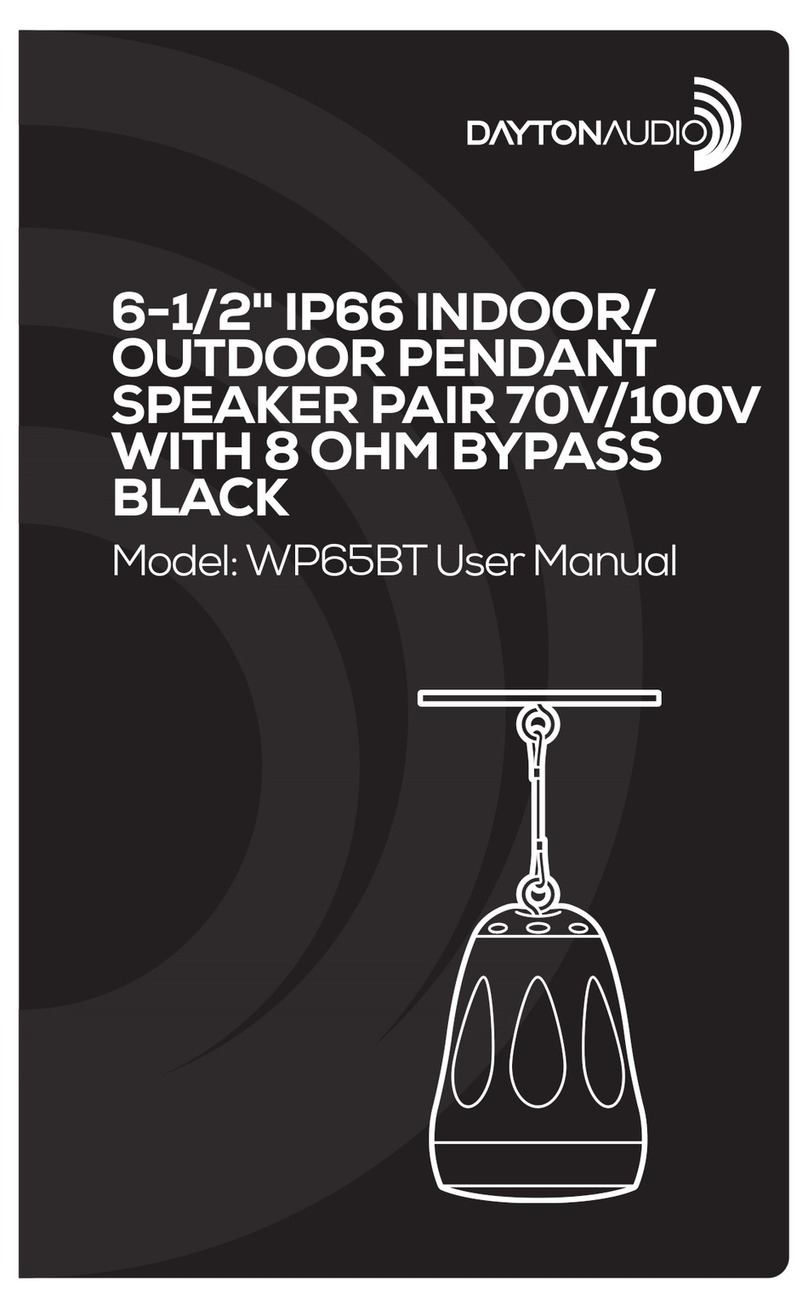 DaytonAudio WP65BT user manual
